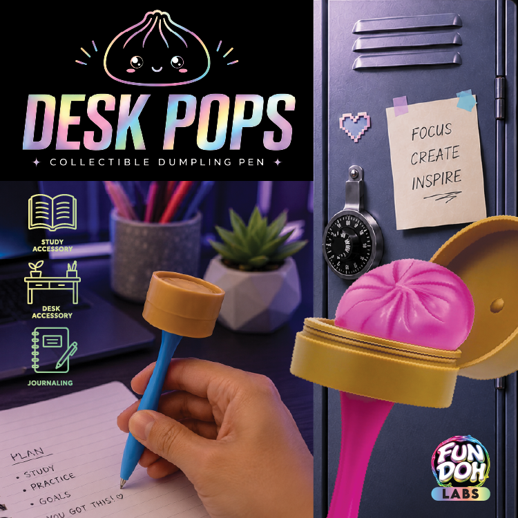 Squishy Dumpling Pen — Desk Pop & Fidget Toy