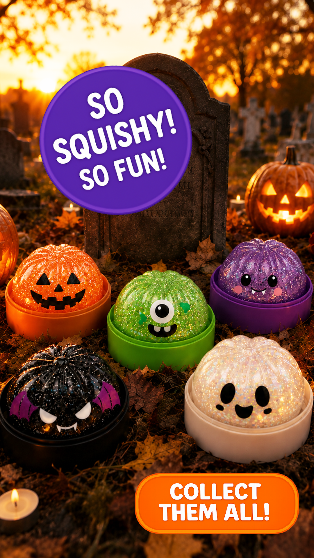 Spooky Mystery Dumpling Squishy — Halloween Fidget Toy