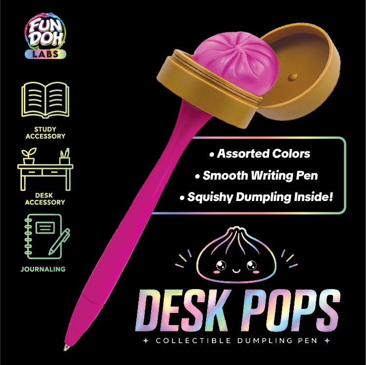 Squishy Dumpling Pen — Desk Pop & Fidget Toy