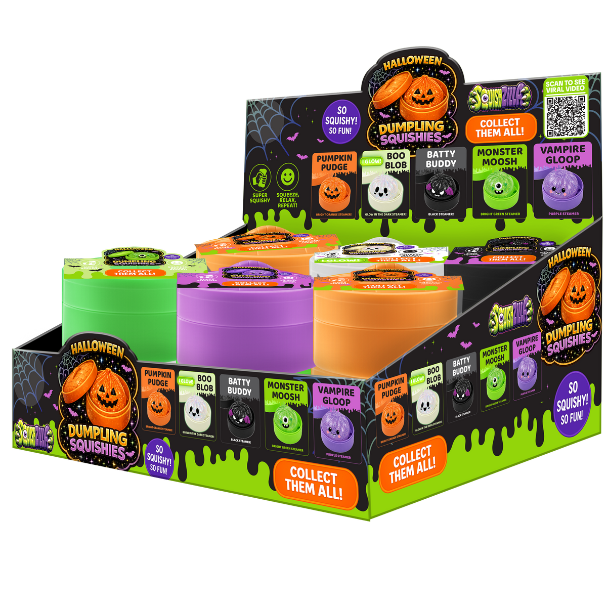 Spooky Mystery Dumpling Squishy — Halloween Fidget Toy