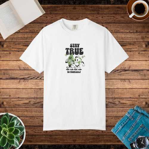 DipaliZ Earth Leaves Relaxed Fit Tee - Cozy Comfort Colors